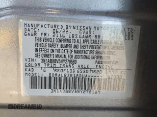 2022 Nissan Sentra S with VIN 3N1AB8BV5NY278589, listed as a Copart auction lot 50227685 with 64,320 mi miles and Non Repairable. Bid and sale history available at carsss.com. Image 12.