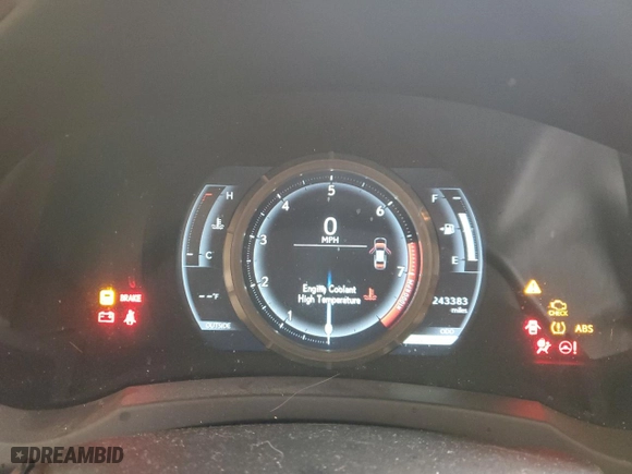 2015 Lexus IS 350 with VIN JTHBE1D26F5020159, listed as a Copart auction lot 48078635 with 243,383 mi miles and Salvage Title. Bid and sale history available at carsss.com. Image 9.