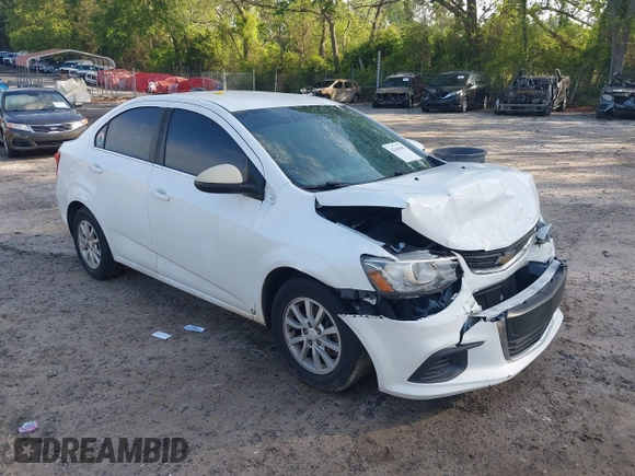 2017 Chevrolet Sonic LT with VIN 1G1JD5SH4H4101287, listed as a IAAI auction lot 42104681 with 77,155 mi miles and . Bid and sale history available at DreamBid. Image 1.