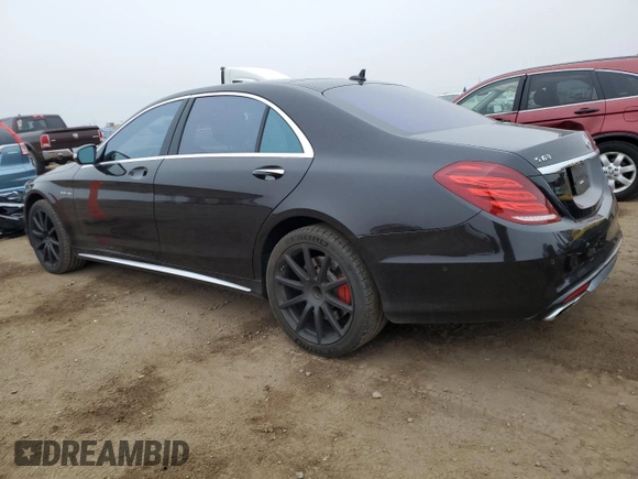 2016 Mercedes-Benz S 63 AMG with VIN WDDUG7JB0GA235269, listed as a Copart auction lot 54763815 with Not Provided miles and Salvage Title. Bid and sale history available at carsss.com. Image 2.