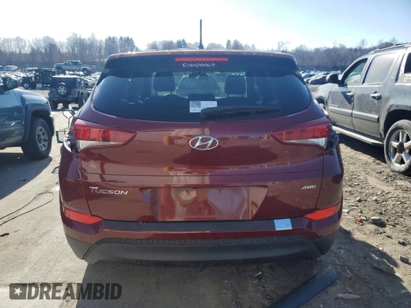 2018 Hyundai Tucson SE z VIN KM8J2CA43JU768692, wystawiony jako Copart lot #50586955 z przebiegiem 46 703 mil mil oraz Szkody całkowita. Historia ofert i sprzedaży dostępna na DreamBid. Obrazek 6.