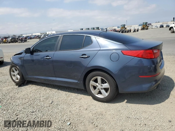 2015 Kia Optima LX with VIN 5XXGM4A71FG470602, listed as a Copart auction lot 55504075 with 177,394 mi miles and Salvage Title. Bid and sale history available at DreamBid. Image 2.
