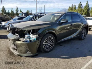 2023 Lexus RX with VIN JTJCHMAA0P2001696, listed as a Copart auction lot 85546714 with 10,798 mi miles and Salvage Title. Bid and sale history available at carsss.com. Image 1.