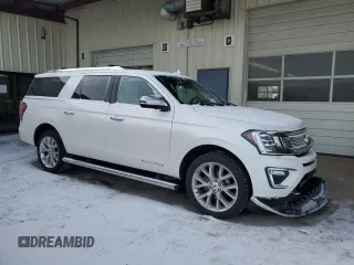 2019 Ford Expedition Max Platinum with VIN 1FMJK1MT7KEA30171, listed as a Copart auction lot 41403075 with 104,440 mi miles and Salvage title. Bid and sale history available at DreamBid. Image 4.