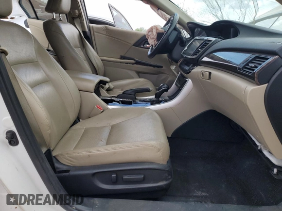 2017 Honda Accord Touring with VIN 1HGCR3F93HA005470, listed as a Copart auction lot 52021605 with Not provided miles and Salvage title. Bid and sale history available at DreamBid. Image 7.