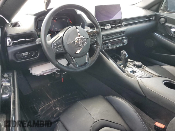 2021 Toyota GR Supra 3.0 with VIN WZ1DB0C00MW042681, listed as a Copart auction lot 59174324 with 7,718 mi miles and Salvage Title. Bid and sale history available at carsss.com. Image 8.