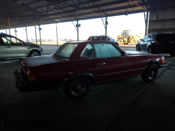 1979 Mercedes-Benz SL with VIN 10704412055840, listed as a Copart auction lot 79757674 with 157,657 mi miles and Clean title. Bid and sale history available at DreamBid. Image 3.