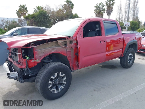 2021 Toyota Tacoma 4WD SR with VIN 3TMCZ5AN0MM416627, listed as a IAAI auction lot 41895966 with 18,250 mi miles. Bid and sale history available at carsss.com. Image 2.