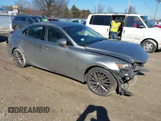 2015 Lexus IS 250 with VIN JTHCF1D26F5026125, listed as a IAAI auction lot 41666794 with 70,308 mi miles. Bid and sale history available at carsss.com. Image 1.