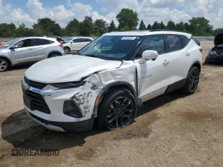 2020 Chevrolet Blazer LT z VIN 3GNKBJRS1LS534903, wystawiony jako Copart lot #62650035 z przebiegiem 84 410 mil mil oraz Szkoda całkowita • Salvage title. Historia ofert i sprzedaży dostępna na DreamBid. Obrazek 1.