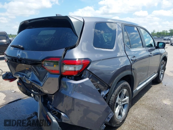 2025 Honda Pilot EX-L z VIN 5FNYG2H43SB010172, wystawiony jako IAAI lot #42262312 z przebiegiem 9 853 mil mil oraz . Historia ofert i sprzedaży dostępna na DreamBid. Obrazek 4.