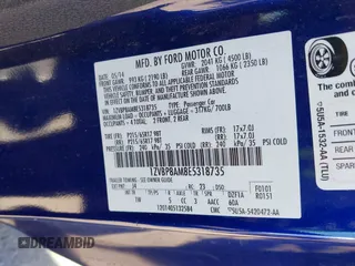 2014 Ford Mustang V6 with VIN 1ZVBP8AM8E5318735, listed as a IAAI auction lot 41848924 with 112,420 mi miles. Bid and sale history available at carsss.com. Image 9.
