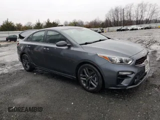 2021 Kia Forte GT-Line with VIN 3KPF34AD7ME270897, listed as a Copart auction lot 50296205 with 93,833 mi miles and Salvage Title. Bid and sale history available at carsss.com. Image 4.