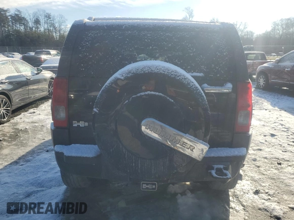 2006 Hummer H3 with VIN 5GTDN136068291174, listed as a Copart auction lot 88027275 with Not Provided miles and Salvage Title. Bid and sale history available at DreamBid. Image 6.