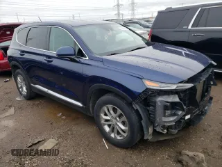 2019 Hyundai Santa Fe SE with VIN 5NMS2CAD3KH104099, listed as a Copart auction lot 37060083 with 75,704 mi miles. Bid and sale history available at carsss.com. Image 4.