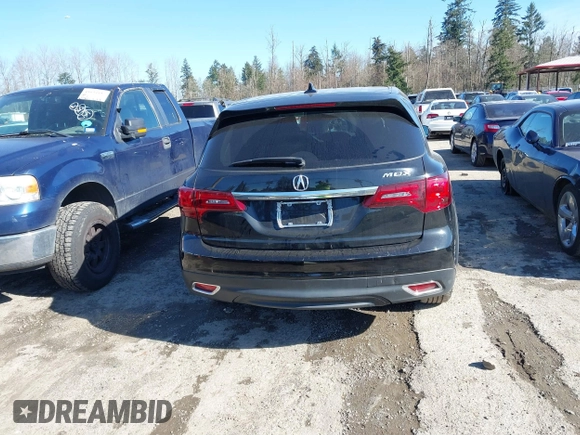 2016 Acura MDX with VIN 5FRYD3H25GB014565, listed as a IAAI auction lot 41678737 with 101,682 mi miles. Bid and sale history available at carsss.com. Image 17.