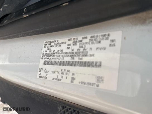2016 Ford Transit Cargo Van with VIN 1FTYR2CM1GKA52125, listed as a Copart auction lot 81837084 with 150,207 mi miles and Salvage Title. Bid and sale history available at carsss.com. Image 10.
