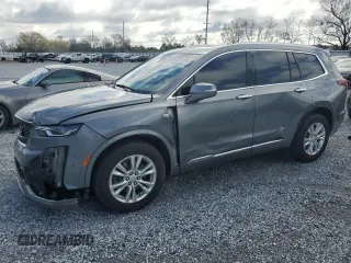 2021 Cadillac XT6 Luxury with VIN 1GYKPAR43MZ218946, listed as a Copart auction lot 46707485 with 85,548 mi miles and Salvage Title. Bid and sale history available at carsss.com. Image 1.