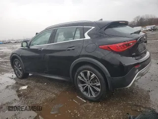 2017 Infiniti QX30 Luxury with VIN SJKCH5CR9HA032560, listed as a Copart auction lot 47092605 with 63,053 mi miles and Salvage title. Bid and sale history available at DreamBid. Image 2.