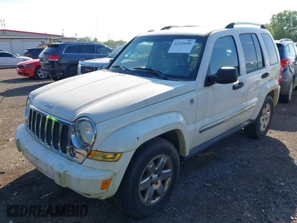 2005 Jeep Liberty Limited with VIN 1J4GL58K05W509884, listed as a IAAI auction lot 42245608 with 201,419 mi miles and . Bid and sale history available at DreamBid. Image 2.
