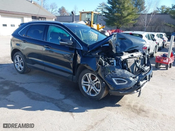 2015 Ford Edge Titanium with VIN 2FMTK4K93FBB53050, listed as a IAAI auction lot 38881038 with 103,067 mi miles. Bid and sale history available at carsss.com. Image 1.