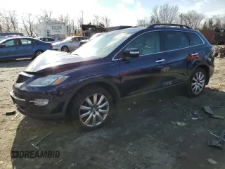 2007 Mazda CX-9 Sport with VIN JM3TB38YX70120389, listed as a Copart auction lot 45183795 with 212,330 mi miles and Salvage Title. Bid and sale history available at carsss.com. Image 1.