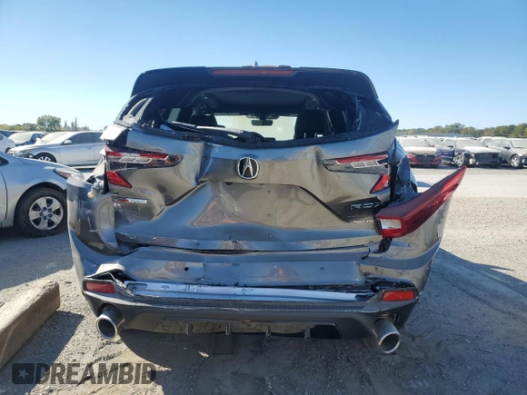 2024 Acura RDX Advance with VIN 5J8TC2H82RL038076, listed as a Copart auction lot 75267024 with 861 mi miles and Salvage title. Bid and sale history available at DreamBid. Image 6.