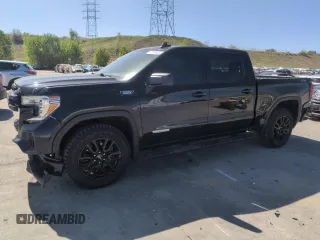 2021 GMC Sierra 1500 Elevation z VIN 1GTU9CET0MZ419219, wystawiony jako Copart lot #57103975 z przebiegiem 49 637 mil mil oraz Szkoda całkowita • Salvage title. Historia ofert i sprzedaży dostępna na DreamBid. Obrazek 1.