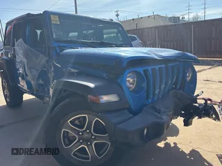 2021 Jeep Wrangler Unlimited Sport with VIN 1C4HJXDN7MW786865, listed as a Copart auction lot 45890995 with Not provided miles and Clean title. Bid and sale history available at DreamBid. Image 1.