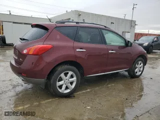 2009 Nissan Murano SL with VIN JN8AZ18U99W007289, listed as a Copart auction lot 48181165 with 123,070 mi miles and Clean Title. Bid and sale history available at carsss.com. Image 3.