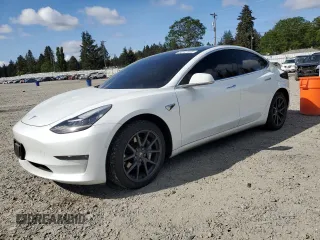 2018 Tesla Model 3 Long Range Battery with VIN 5YJ3E1EA7JF040942, listed as a Copart auction lot 56147225 with 82,482 mi miles and Salvage Title. Bid and sale history available at DreamBid. Image 1.