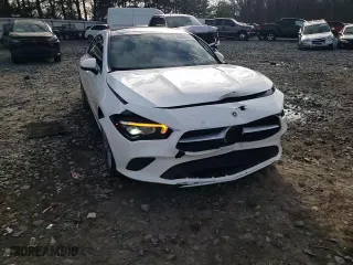 2021 Mercedes-Benz CLA with VIN W1K5J4GBXMN195766, listed as a Copart auction lot 83587034 with 86,832 mi miles and Salvage Title. Bid and sale history available at carsss.com. Image 10.