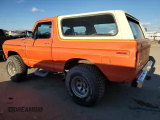 1979 Ford Bronco z VIN U15HLEG1462, wystawiony jako Copart lot #89210495 z przebiegiem 77 770 mil mil oraz Tytuł czysty. Historia ofert i sprzedaży dostępna na DreamBid. Obrazek 2.