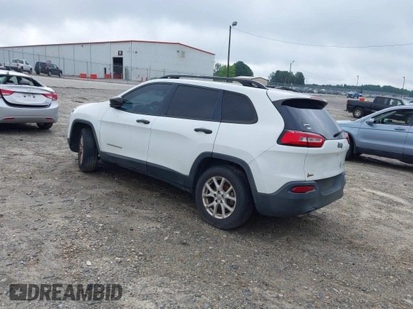 2016 Jeep Cherokee Sport with VIN 1C4PJLAB6GW190729, listed as a IAAI auction lot 42493948 with 164,613 mi miles and . Bid and sale history available at DreamBid. Image 3.