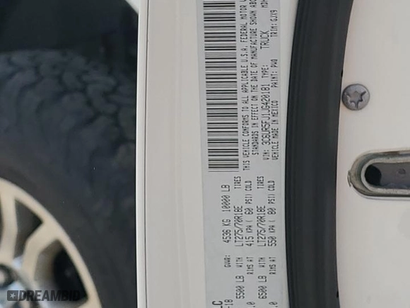 2018 Ram 2500 Laramie with VIN 3C6UR5FJ1JG420181, listed as a Copart auction lot 53761744 with 73,699 mi miles and Salvage Title. Bid and sale history available at carsss.com. Image 12.