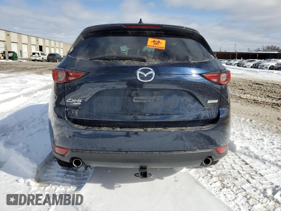 2018 Mazda CX-5 Grand Touring with VIN JM3KFBDM9J0376155, listed as a Copart auction lot 47944575 with 34,345 mi miles and Salvage Title. Bid and sale history available at carsss.com. Image 6.