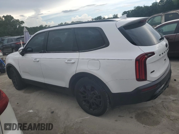 2021 Kia Telluride SX with VIN 5XYP5DHC1MG125563, listed as a Copart auction lot 61372995 with 83,358 mi miles and Salvage title. Bid and sale history available at DreamBid. Image 2.