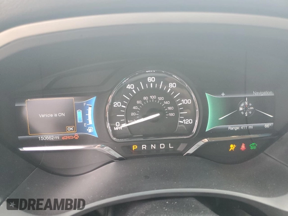 2017 Lincoln MKZ Hybrid Reserve with VIN 3LN6L5MU3HR653960, listed as a Copart auction lot 47470755 with 150,662 mi miles and Salvage Title. Bid and sale history available at carsss.com. Image 9.