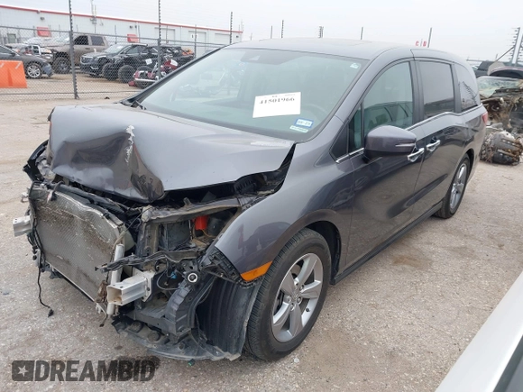 2020 Honda Odyssey EX-L with VIN 5FNRL6H77LB066781, listed as a IAAI auction lot 41501966 with 86,147 mi miles. Bid and sale history available at carsss.com. Image 18.