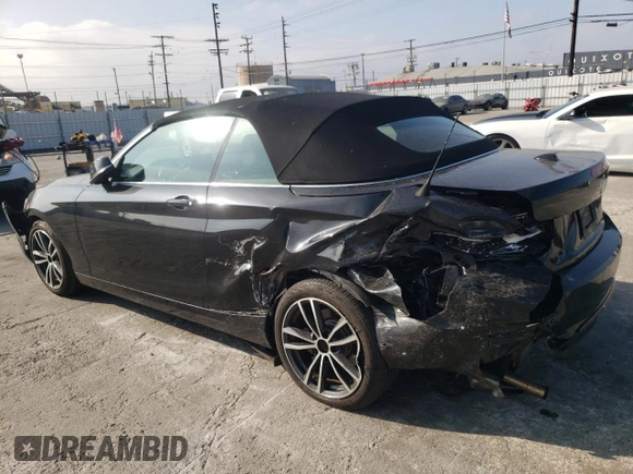 2019 BMW 2 Series 230i with VIN WBA2M7C59K7D34454, listed as a Copart auction lot 68233543 with 21,923 mi miles. Bid and sale history available at carsss.com. Image 2.