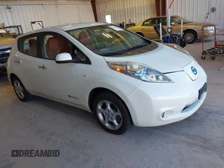 2012 Nissan LEAF SL with VIN JN1AZ0CP1CT020797, listed as a IAAI auction lot 41693588 with 75,256 mi miles. Bid and sale history available at carsss.com. Image 1.