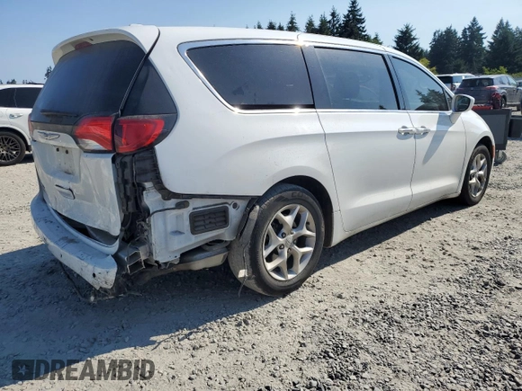2018 Chrysler Pacifica Touring Plus with VIN 2C4RC1FGXJR126303, listed as a Copart auction lot 66100745 with 97,556 mi miles and Salvage title. Bid and sale history available at DreamBid. Image 3.