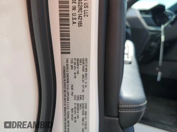 2024 Jeep Grand Cherokee Altitude z VIN 1C4RJHAG2RC142165, wystawiony jako Copart lot #63027485 z przebiegiem 40 161 mil mil oraz Czysty tytuł • Clean title. Historia ofert i sprzedaży dostępna na DreamBid. Obrazek 12.