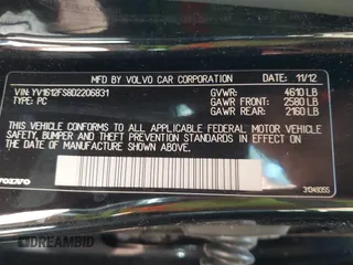 2013 Volvo S60 T5 Premier z VIN YV1612FS8D2206831, wystawiony jako IAAI lot #42409968 z przebiegiem 131 992 mil mil oraz . Historia ofert i sprzedaży dostępna na DreamBid. Obrazek 9.
