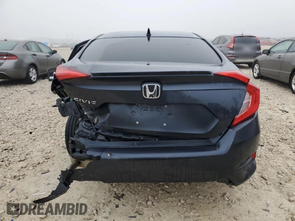 2019 Honda Civic Sedan EX with VIN JHMFC1F31KX003734, listed as a Copart auction lot 46680985 with 30,722 mi miles and Salvage Title. Bid and sale history available at carsss.com. Image 6.