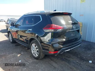2019 Nissan Rogue SV with VIN KNMAT2MT4KP524855, listed as a IAAI auction lot 41787792 with 141,650 mi miles and . Bid and sale history available at carsss.com. Image 3.
