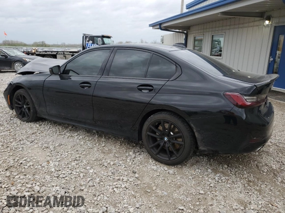 2020 BMW 3 Series 330i xDrive with VIN 3MW5R7J01L8B21498, listed as a Copart auction lot 49526285 with 76,575 mi miles and Salvage Title. Bid and sale history available at carsss.com. Image 2.