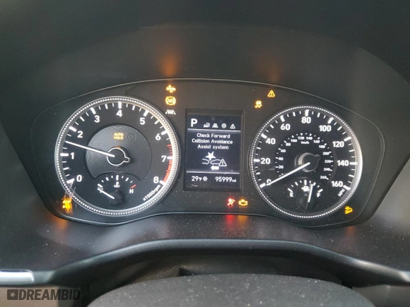 2020 Hyundai Santa Fe SE with VIN 5NMS2CAD4LH142619, listed as a Copart auction lot 84668674 with 95,999 mi miles and Salvage Title. Bid and sale history available at carsss.com. Image 9.