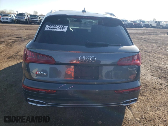 2018 Audi SQ5 Prestige with VIN WA1C4AFY0J2182559, listed as a Copart auction lot 78386744 with 43,670 mi miles and Salvage Title. Bid and sale history available at DreamBid. Image 6.