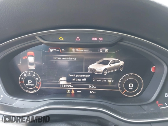 2017 Audi A4 Premium Plus с VIN WAUENAF46HN041350, выставлен на аукционе IAAI как лот 41781789 с пробегом 131 699 миль миль и . История ставок и продаж доступна на DreamBid. Изображение 7.